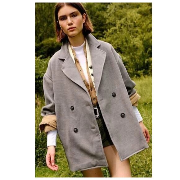 FREE PEOPLE Hannah Slouchy Double Breasted Blazer (S) - Picture 1 of 8